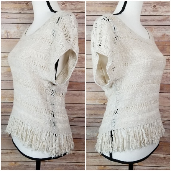American Eagle Outfitters Knit Fringe Top Size S - Picture 7 of 7